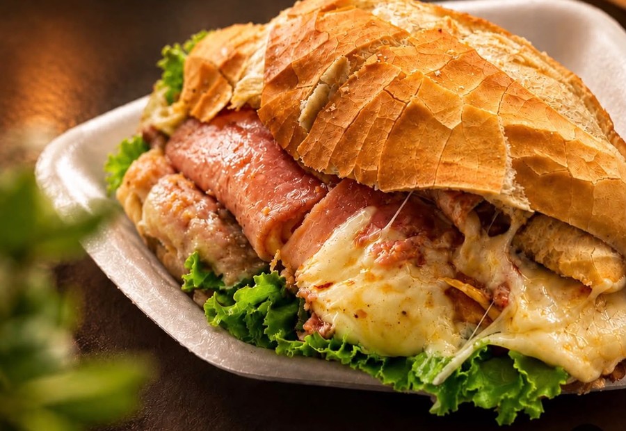Misto quente especial no pão francês artesanal